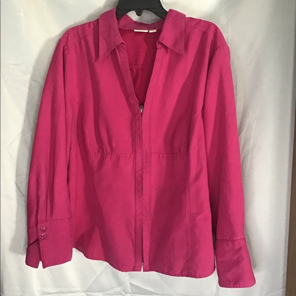 Pink zipper jacket